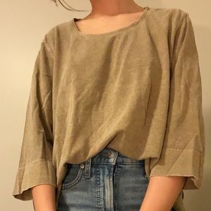 Green Brown Poetry Top